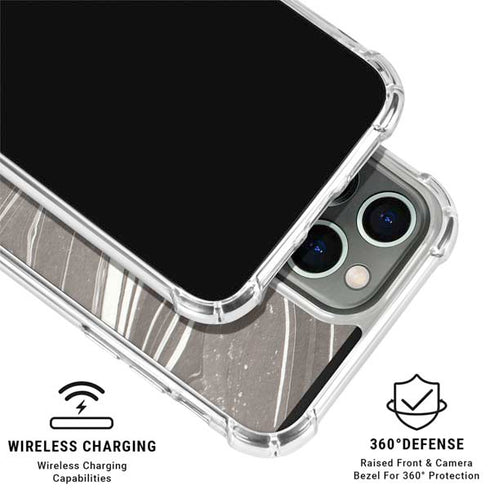 Grey Marble iPhone 16 Pro Clear Case